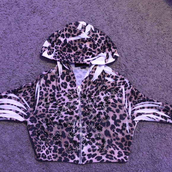 retro cheetah cropped jacket - Picture 4 of 5
